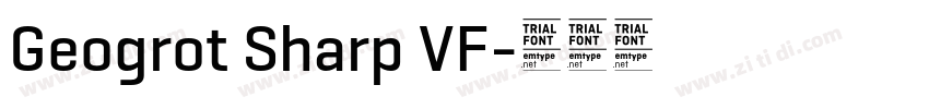 Geogrot Sharp VF字体转换